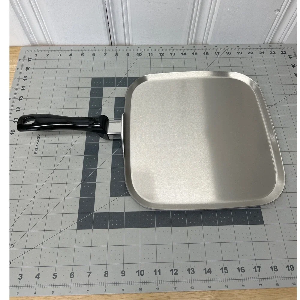West Bend Square Griddle Pan 11in Silver Stainless Steel Made in USA NIB